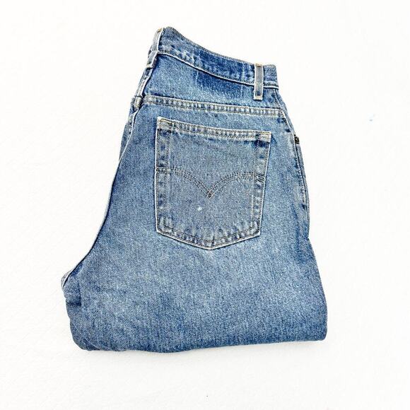 Levi's 550 Vintage Women Relaxed Fit Tapered Leg Denim Jeans Size 12 Misses - Picture 1 of 8